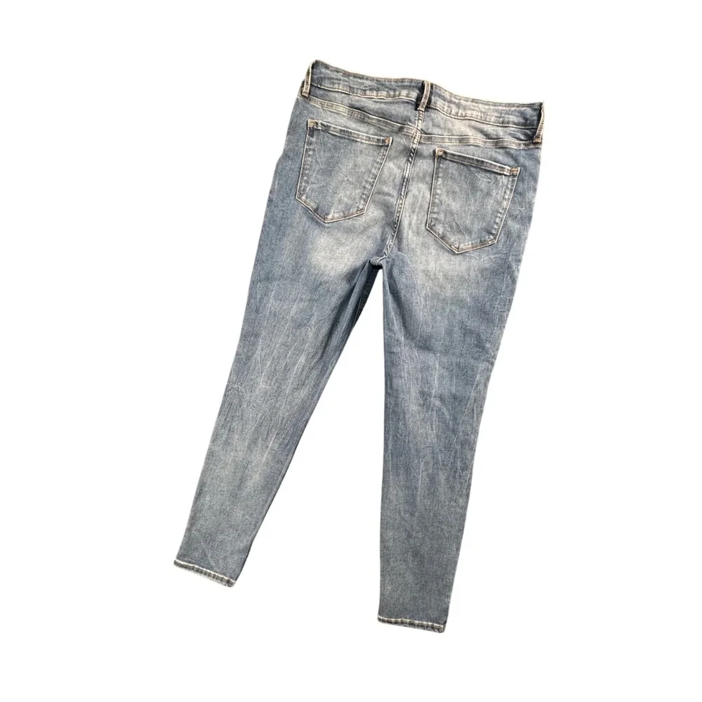 Old Navy Rockstar Built-In Sculpt Super Skinny Jean Blue Wash 14P Y2K Streetwear